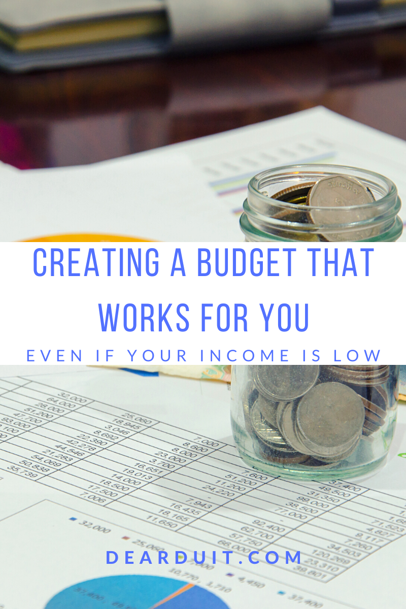 Creating a Budget that Works for you-Even if Your Income is Low